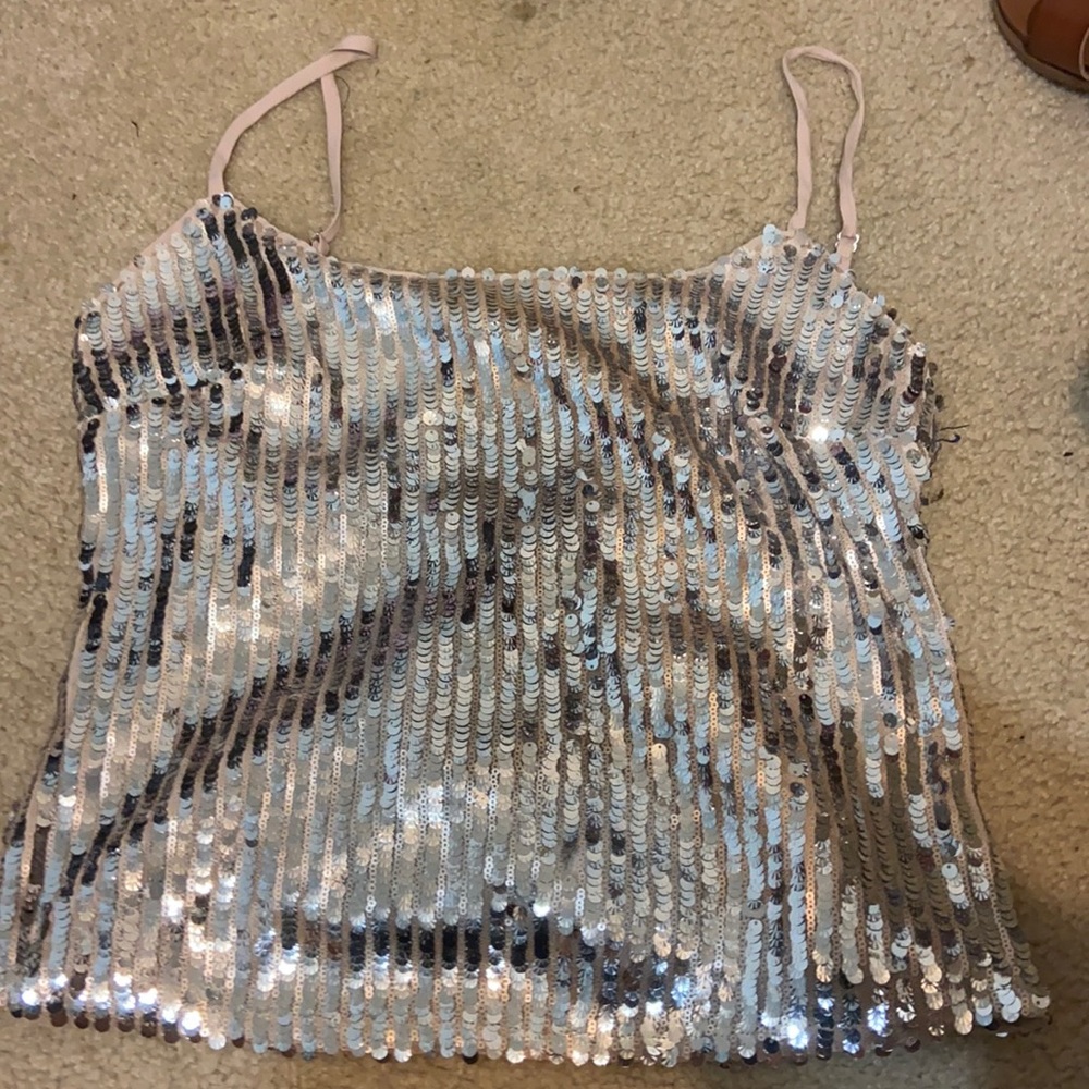Majorelle sequins tank